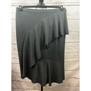 Bordeaux size‎ 8 gray ruffle skirt - 2691